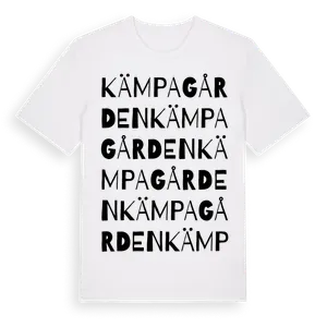 Kämpagården ordlek t-shirt – ekologisk bomull t-shirt från Pinshirt
