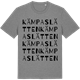 Mid Heather Gray t-shirt med Kämpaslätten ordlek t-shirt
