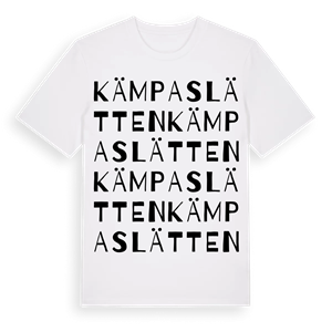 Kämpaslätten ordlek t-shirt – ekologisk bomull t-shirt från Pinshirt