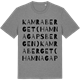 Mid Heather Gray t-shirt med Kamraberget (Hamnagapsbergen) ordlek t-shirt