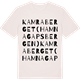 Vintage White t-shirt med Kamraberget (Hamnagapsbergen) ordlek t-shirt