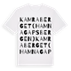Kamraberget (Hamnagapsbergen) ordlek t-shirt