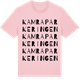 Pink Cotton t-shirt med Kamraparkeringen ordlek t-shirt