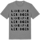Mid Heather Gray t-shirt med Kamraparkeringen ordlek t-shirt