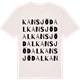 Vintage White t-shirt med Kansjödal ordlek t-shirt