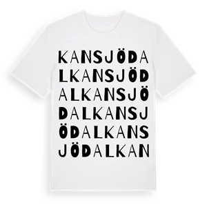 Kansjödal ordlek t-shirt – ekologisk bomull t-shirt från Pinshirt
