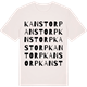 Vintage White t-shirt med Kanstorp ordlek t-shirt