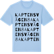 Blue Soul t-shirt med Kaptensvägen 8A ordlek t-shirt