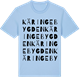 Blue Soul t-shirt med Käringebygden ordlek t-shirt
