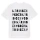 White t-shirt med Käringebygden ordlek t-shirt