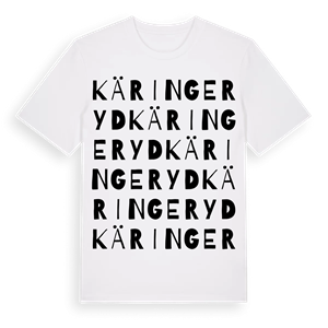 Käringeryd ordlek t-shirt – ekologisk bomull t-shirt från Pinshirt