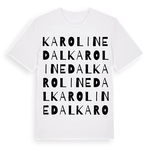 Karolinedal ordlek t-shirt – ekologisk bomull t-shirt från Pinshirt