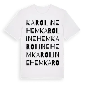 Karolinehem ordlek t-shirt – ekologisk bomull t-shirt från Pinshirt