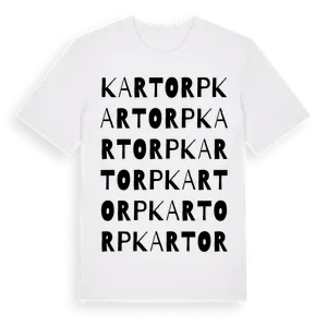 Kartorp ordlek t-shirt – ekologisk bomull t-shirt från Pinshirt