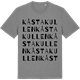 Mid Heather Gray t-shirt med Kåstakullen ordlek t-shirt