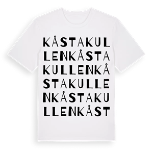 Kåstakullen ordlek t-shirt – ekologisk bomull t-shirt från Pinshirt