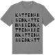 Mid Heather Gray t-shirt med Kattenabben ordlek t-shirt