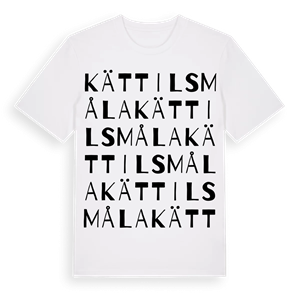 Kättilsmåla ordlek t-shirt – ekologisk bomull t-shirt från Pinshirt