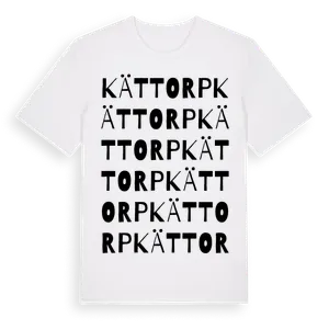 Kättorp ordlek t-shirt – ekologisk bomull t-shirt från Pinshirt