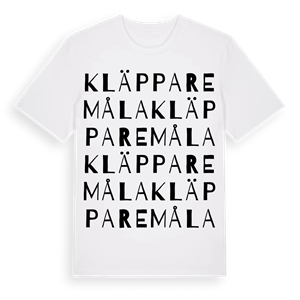 Kläpparemåla ordlek t-shirt – ekologisk bomull t-shirt från Pinshirt