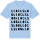 Blue Soul t-shirt med Klockskog ordlek t-shirt