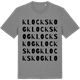 Mid Heather Gray t-shirt med Klockskog ordlek t-shirt