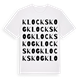 Klockskog ordlek t-shirt