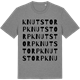 Mid Heather Gray t-shirt med Knutstorp ordlek t-shirt