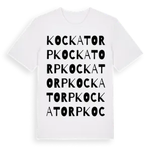 Kockatorp ordlek t-shirt – ekologisk bomull t-shirt från Pinshirt