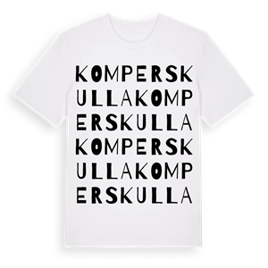 Komperskulla ordlek t-shirt – ekologisk bomull t-shirt från Pinshirt