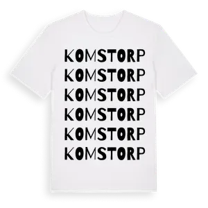 Komstorp ordlek t-shirt – ekologisk bomull t-shirt från Pinshirt