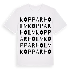 Kopparholm ordlek t-shirt – ekologisk bomull t-shirt från Pinshirt