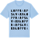 Blue Soul t-shirt med Kopprarpskvarn ordlek t-shirt