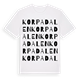 Korpadalen ordlek t-shirt
