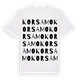 Korsamo ordlek t-shirt