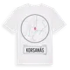White t-shirt med Korsanäs t-shirt
