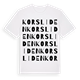 Korsliden ordlek t-shirt