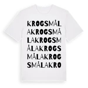 Krogsmåla ordlek t-shirt – ekologisk bomull t-shirt från Pinshirt