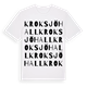 Kroksjöhall ordlek t-shirt