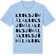 Blue Soul t-shirt med Kroksjömåla ordlek t-shirt