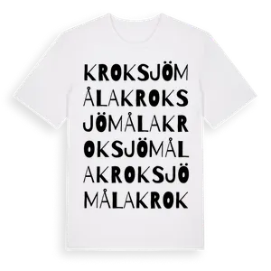Kroksjömåla ordlek t-shirt – ekologisk bomull t-shirt från Pinshirt