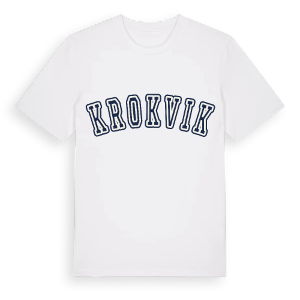 Krokvik college t-shirt – ekologisk bomull t-shirt från Pinshirt