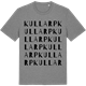 Mid Heather Gray t-shirt med Kullarp ordlek t-shirt