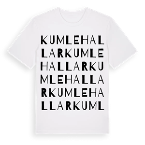 Kumlehallar ordlek t-shirt – ekologisk bomull t-shirt från Pinshirt