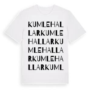 Kumlehallar ordlek t-shirt – ekologisk bomull t-shirt från Pinshirt