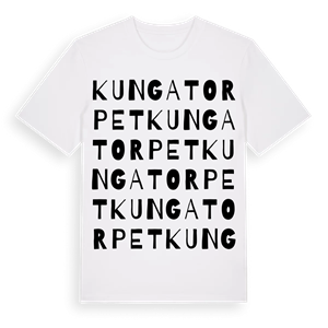 Kungatorpet ordlek t-shirt – ekologisk bomull t-shirt från Pinshirt
