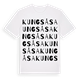 White t-shirt med Kungsåsa ordlek t-shirt