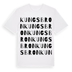 Kungsbron ordlek t-shirt – ekologisk bomull t-shirt från Pinshirt