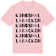 Pink Cotton t-shirt med Kungshallabacken ordlek t-shirt