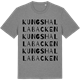 Mid Heather Gray t-shirt med Kungshallabacken ordlek t-shirt